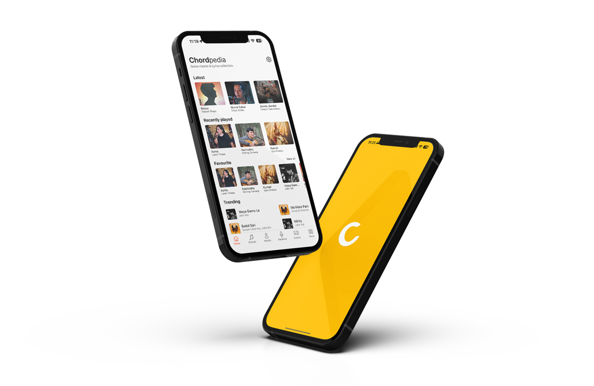 Chordpedia app on iOS and Android